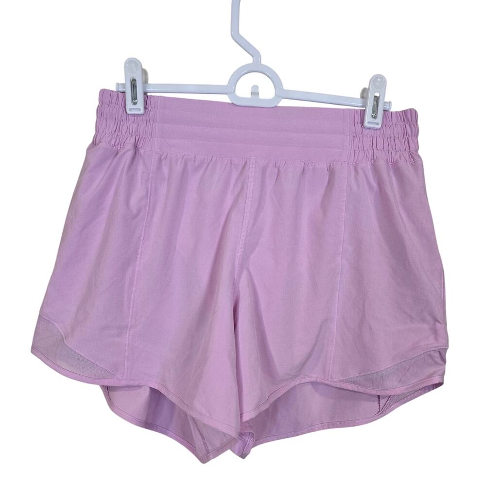 Women's Lululemon Hotty Hot Pink Purple Lined Athletic Shorts | Size 8